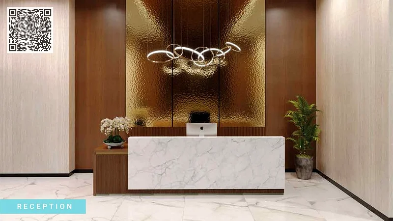 شقة بغرفتي نوم مصممة بشكل حديث في أبراج كريك عجمان63874251894914113