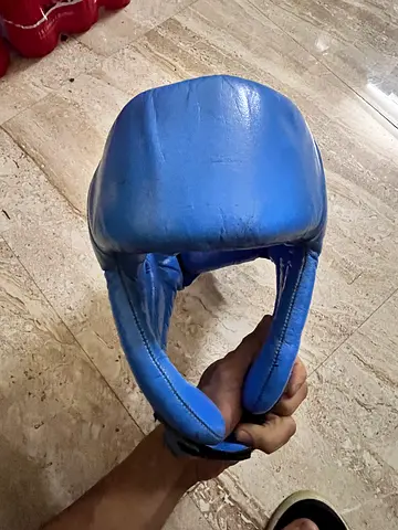 Professional Blue Boxing Headgear - Protect Your Game!