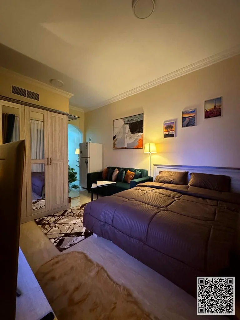 Studio apartment, With separate kitchen, fully furnished new, open view balcony, all services included, ready to move in, prime location63837374949505113