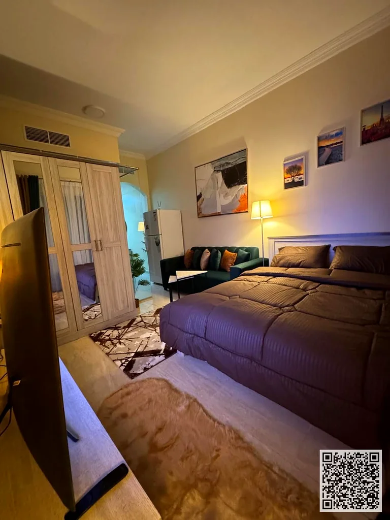 Studio apartment, With separate kitchen, fully furnished new, open view balcony, all services included, ready to move in, prime location63837374949505112