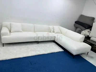 As perfect condition the loom collection white color lshape sofa