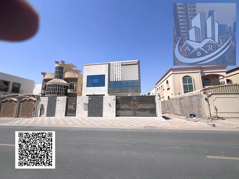 Villa for sale in Al Muhayyad 3, Ajman Close to schools Prime location Stone facade New villa, first tenant Equipped with outdoor cameras Consists of63870241267201112