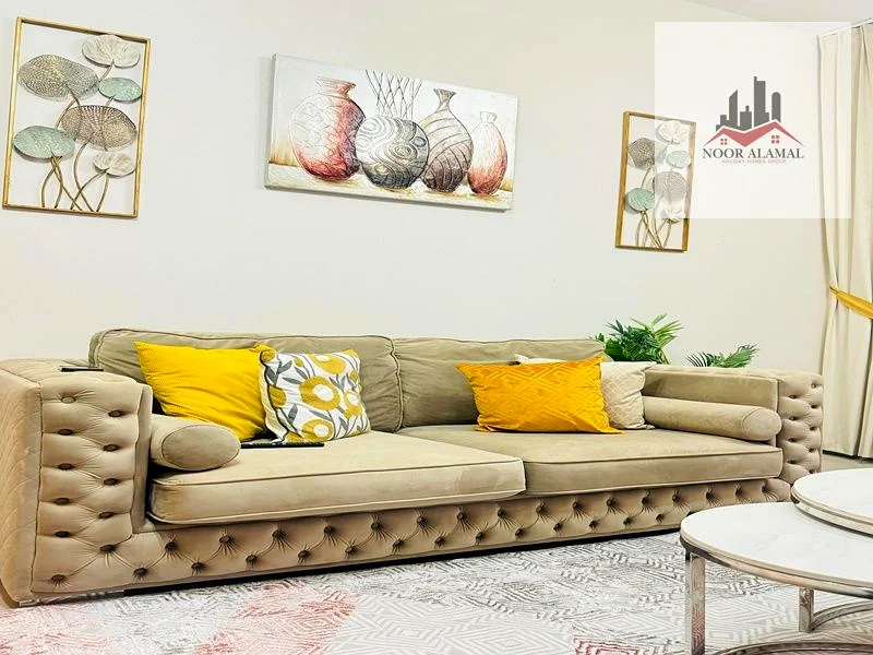 Sharjah Dubai, one bedroom and a hall, second floor, furnished, super deluxe hotel63835592705537114