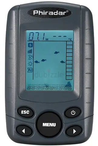 Portable 2.4 Inch LCD Fish Finder 240FT Depth Range Fishing Finder with Wired Sonar Sensor Transduce