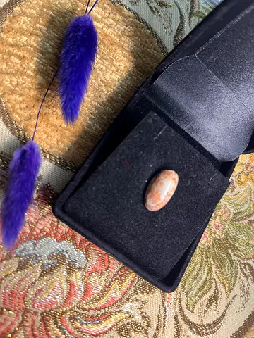 Beautiful Strawberry Jasper gemstone crystal cabochon omega tissot rado longines fossil 18k 21k 22k