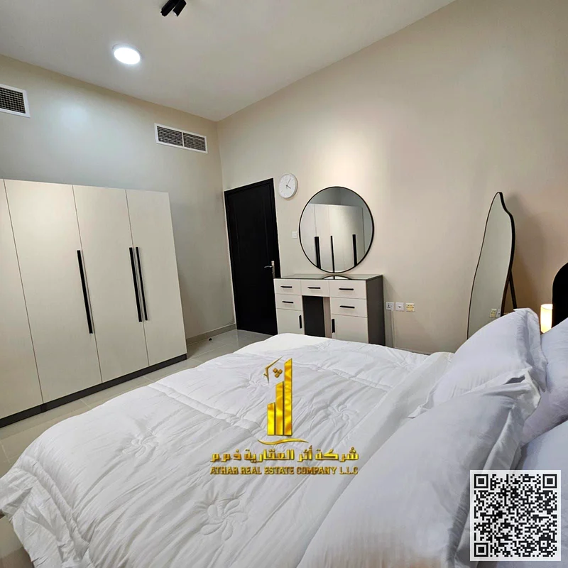 (الساكن الأول) أجمل شقة غرفة نوم واحدة، مفروشة بالكامل، للإيجار الشهري في عجمان - الجرف 2 - بجوار مدرسة الأقصى63837374958467113