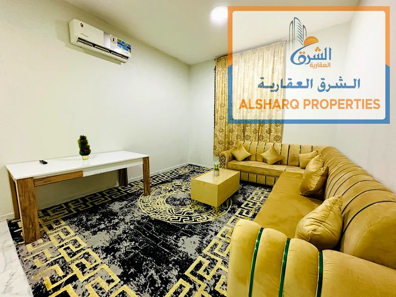 للايجار الشهري عجمان المويهات 2 - متاح الآن غرفتين - صالة - 3 حمامات - بلكونة - مفروش-63715573617409111