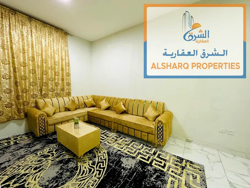للايجار الشهري عجمان المويهات 2 - متاح الآن غرفتين - صالة - 3 حمامات - بلكونة - مفروش-63715573617409110