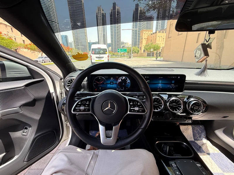 Mercedes A200 Under Warranty | GCC Specs | 2021 | 57000 KM | Full Serviced in Mercedes Benz63613135797122113