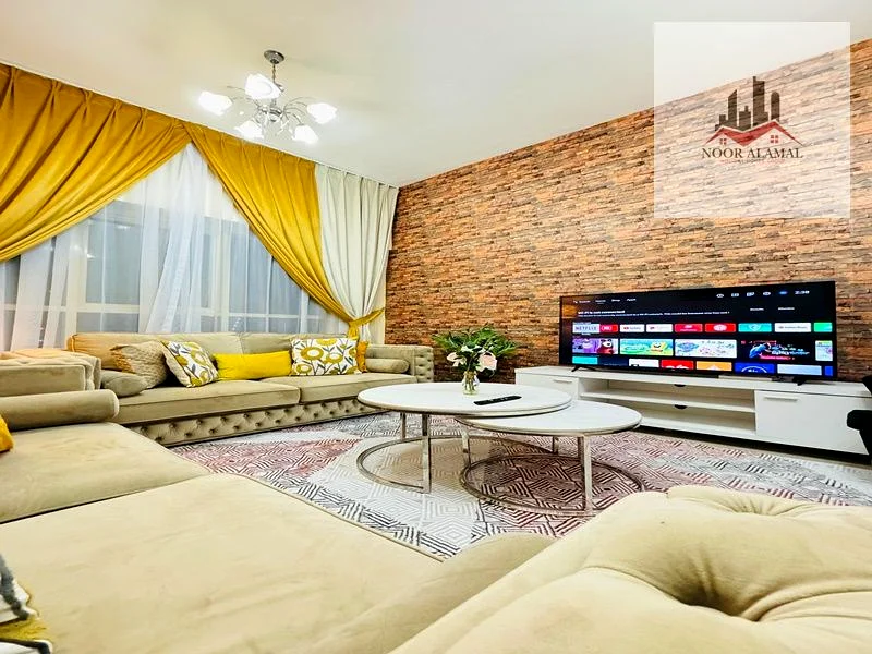Sharjah Dubai, one bedroom and a hall, second floor, furnished, super deluxe hotel63835592705537112