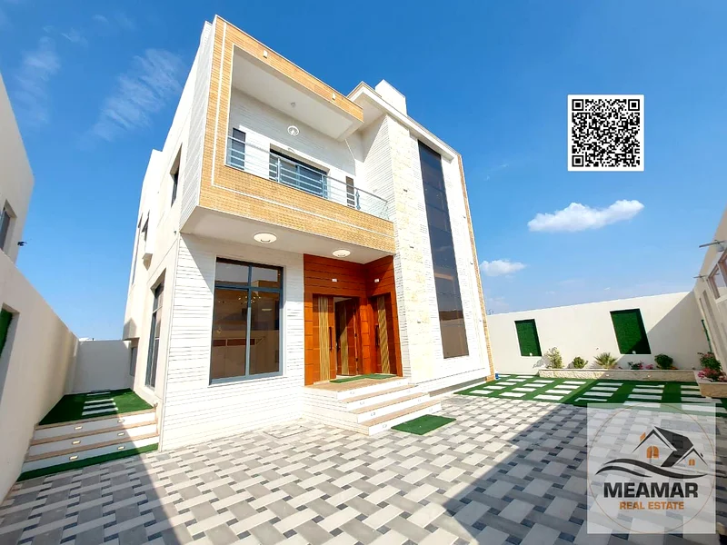 For sale directly from the owner, including ownership fees, one of the most luxurious villas in Ajman, super deluxe personal construction and finishin63909006092930110