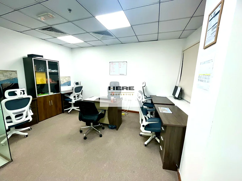 مكتب مفروش | برج آيريس باي | مساحة شاملة بالكامل63620939728385114