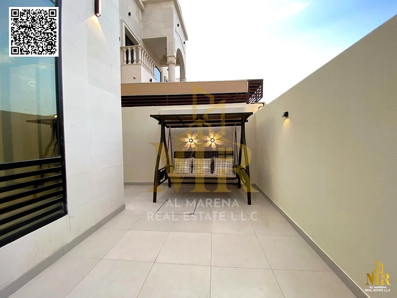 Golden opportunity in Al Bahia - 5 master bedroom villa + majlis + 2 halls + swimming pool | 2 floors + roof | Main street | Freehold | No down paymen63882954128131114