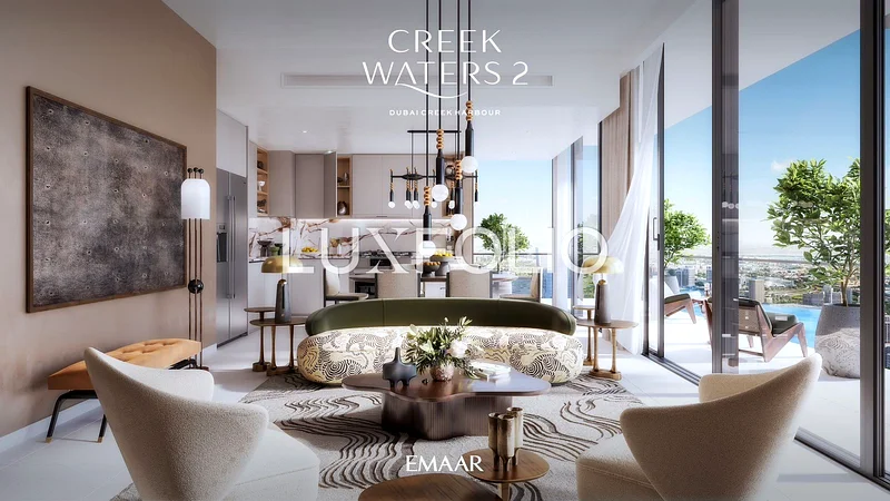 Canal, Burj Khalifa and Creek Tower View | High Floor | Huge Lay out64027360962818114