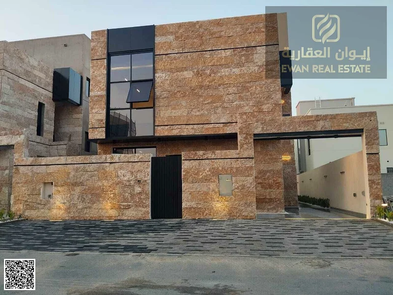 فيلا حديثة ذات واجهة حجرية // تشمل التسجيل // 6 غرف نوم63883086831747110
