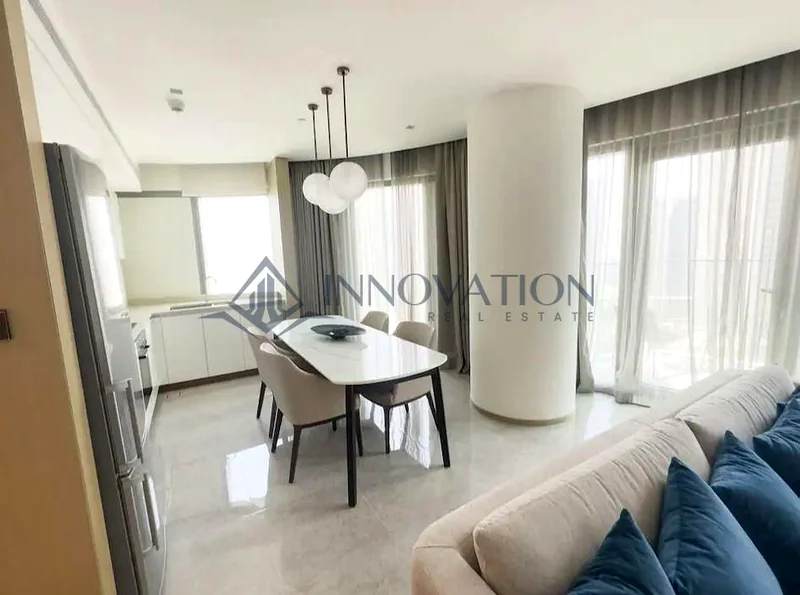 شقة مخدومة بثلاث غرف نوم للإيجار في برج أددريس هاربور بوينت 1، دبي كريك هاربر63761733490945113