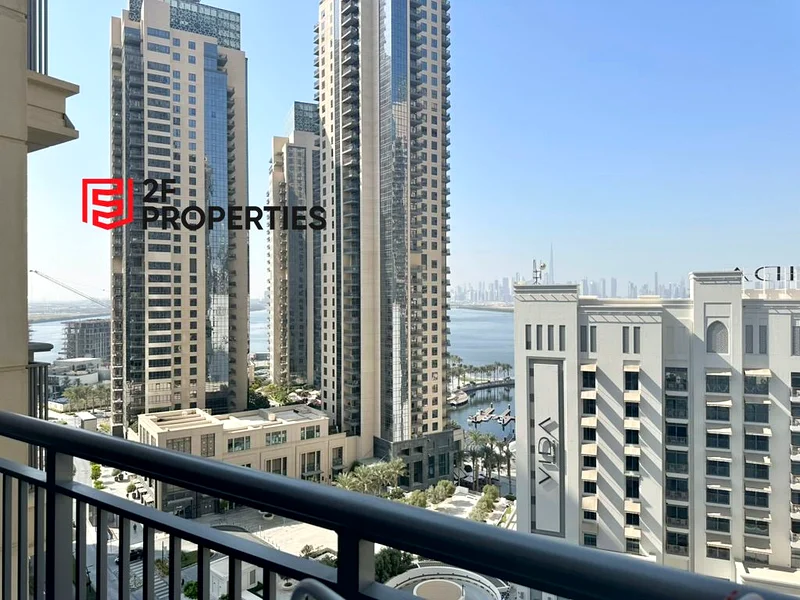 2 Bedroom Apartment with Burj Khalifa & Sea Views | Mid-Floor | | Dubai Creek Harbour | Harbour Views 164026492783233114