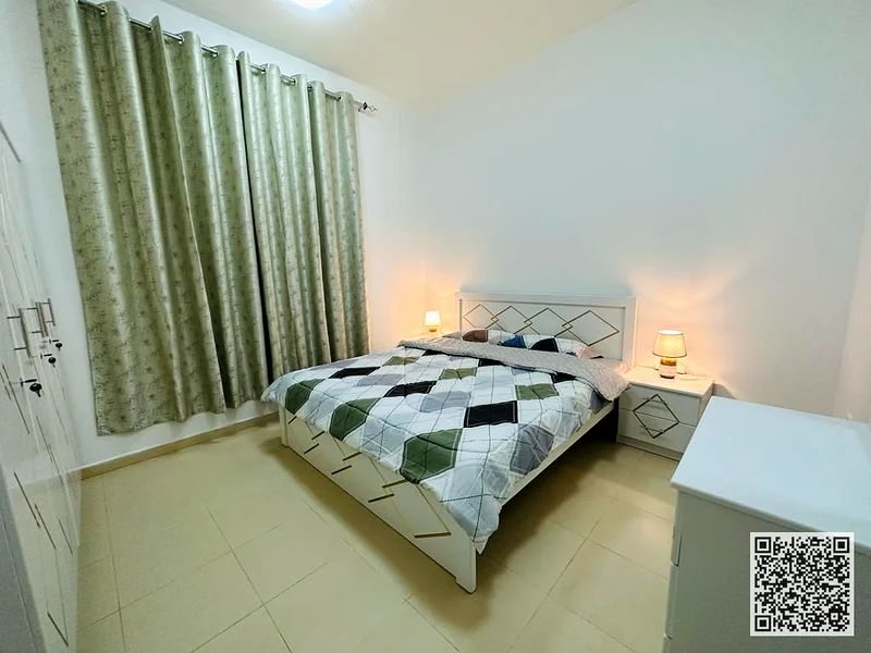 Two-bedroom furnished apartment for monthly rent in Ajman - Khalifa Street - City Towers ✔️ Bills and Internet included ⚡ 📶 Private parking63838333409666111