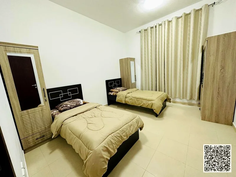 Two-bedroom furnished apartment for monthly rent in Ajman - Khalifa Street - City Towers ✔️ Bills and Internet included ⚡ 📶 Private parking63838333409666113