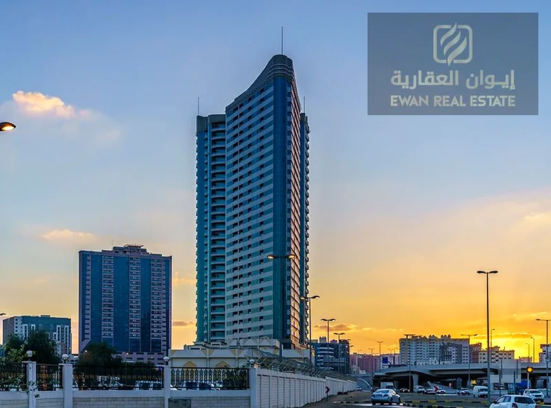 Apartment for sale in Conquer Towers, Sheikh Maktoum Bin Rashid Street A golden opportunity with a stunning view, Ajman! Central Ajman.63866727645955111