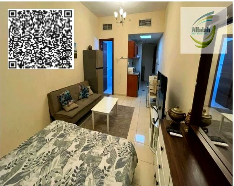 Furnished Studio Apartment | Per Month AED 2,713/- | With Parking - Open View63867462983811110
