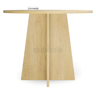 Round Dining Table Sculpted Cross Leg Base