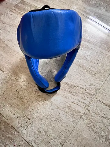 Professional Blue Boxing Headgear - Protect Your Game!