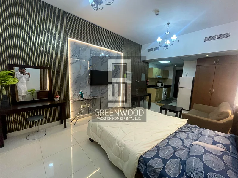 Stylish Furnished Studio with Balcony | Elite 1, Sports City63831616767233114