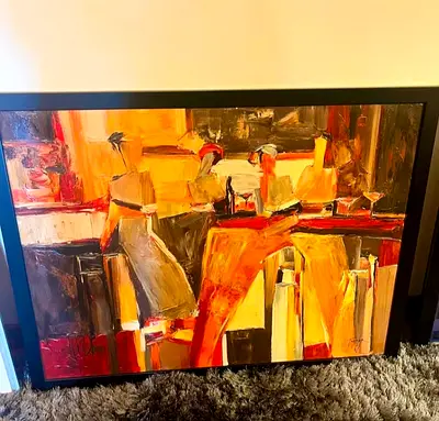 Knife Abstract Wall Art painting - Perfect for Your Home Decor!