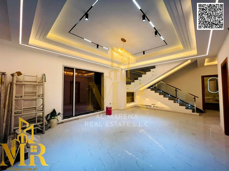 Directly from the owner, a two-story villa with a roof, including registration fees, directly behind the mosque and close to services63908146456577114