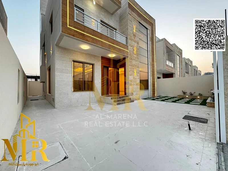 Directly from the owner, a two-story villa with a roof, including registration fees, directly behind the mosque and close to services63908146456577111