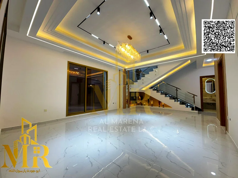 Directly from the owner, a two-story villa with a roof, including registration fees, directly behind the mosque and close to services63908146456577113