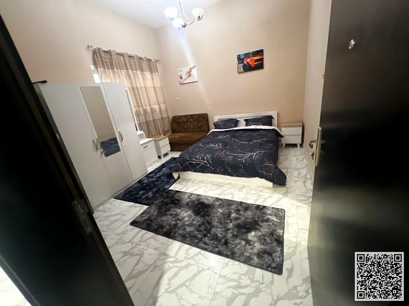 The most luxurious and beautiful furnished studio for monthly rent in Ajman, spacious area, VIP furniture, super deluxe finishes63838222950273114