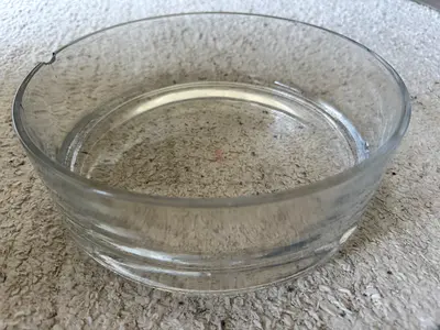 Clear Glass Bowl diameter 25cm