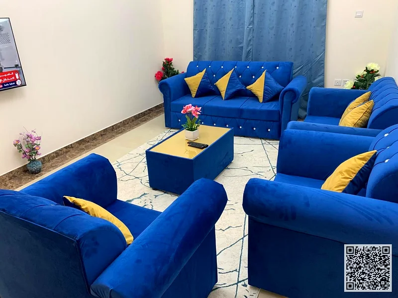 Luxury furnished one-bedroom apartment with new furniture for monthly rent in Ajman - Al Rawda 2 - Sheikh Ammar Street63838025160705113