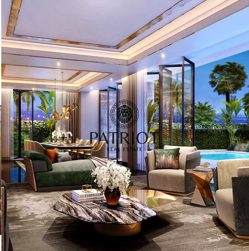 || Exclusive Listing || LVD1 7BR Lagoon-Facing Villa || Private Pool, Roof & Wraparound Garden || High ROI Investment || Venice Damac Lagoons ||63956614595971114