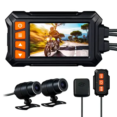 YDI MD30 Motorcycle Camera 2K/30fps, All Waterproof Motorbike Dash Cam 3