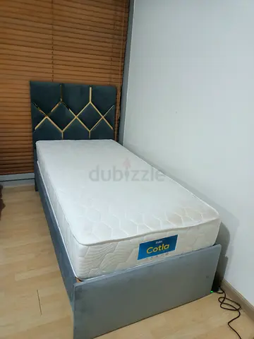 Hi I want to sell Single Bed With Mattress brand-new.