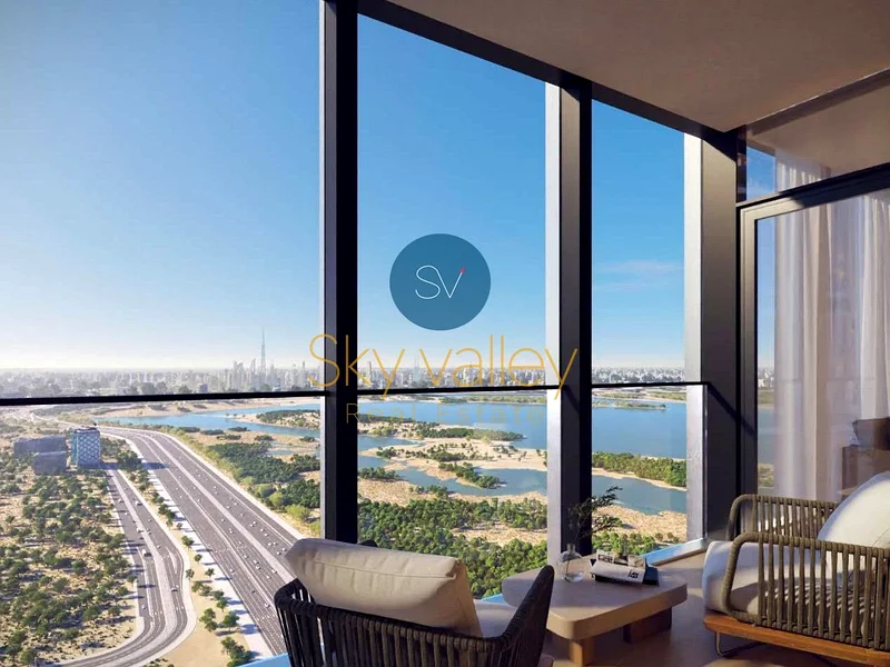 Elegant 1BR with Stunning Dubai Skyline View | Premium Finishes | The Element at Sobha One64018740587267113