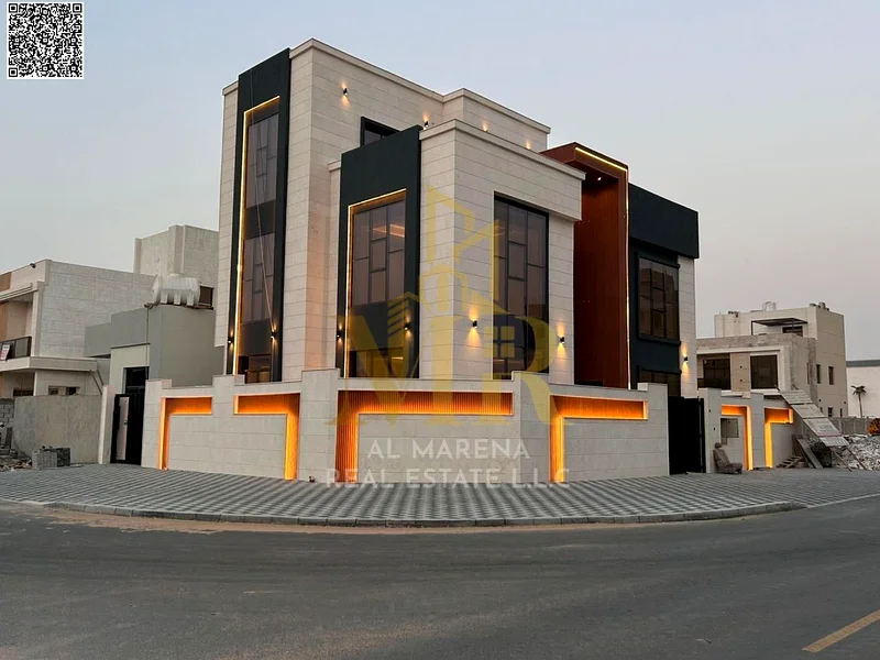 فيلا بسعر يشمل رسوم التسجيل ورسوم الملكية على الشارع الرئيسي، جاهزة للسكن في أكثر مناطق عجمان رقيًا. ممتلكات حرة63882954058497110
