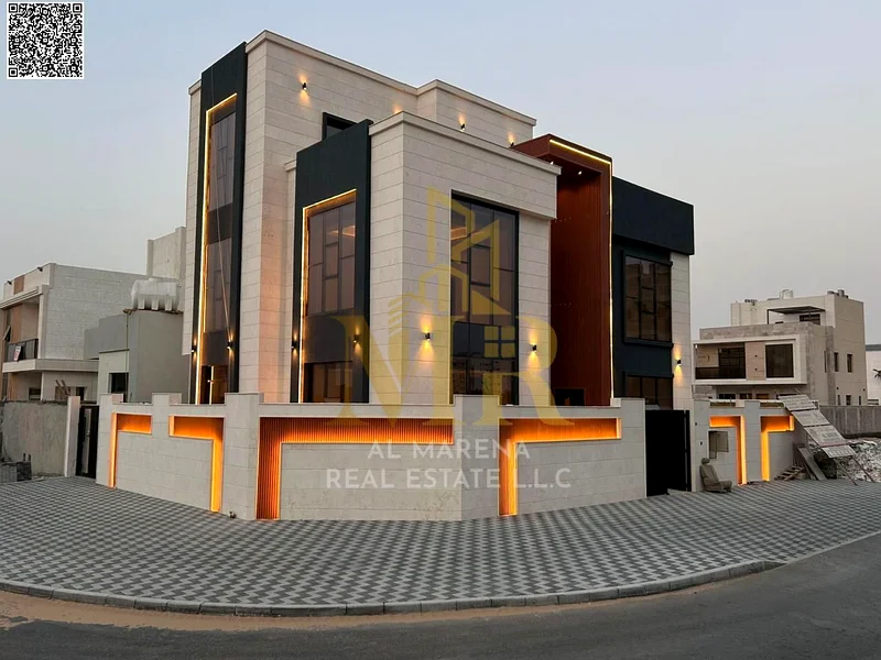 فيلا بسعر يشمل رسوم التسجيل ورسوم الملكية على الشارع الرئيسي، جاهزة للسكن في أكثر مناطق عجمان رقيًا. ممتلكات حرة63882954058497112