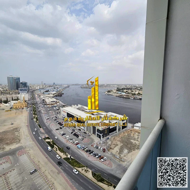 شقة مفروشة من غرفتين نوم للإيجار الشهري في عجمان - الرشيديّة - أبراج الواحة ✅ جميع الفواتير مشمولة مع صالة رياضية وحمام سباحة ومواقف سيارات63852579173250114