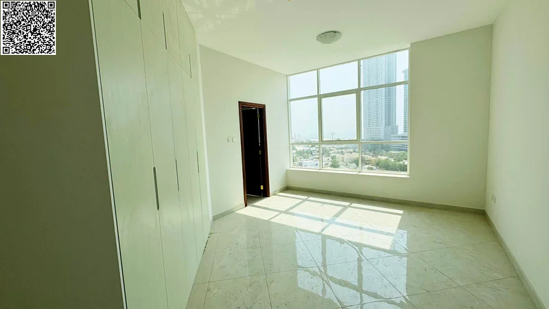 Luxury 2-master bedroom apartment with sea view in Ajman, free parking, tower pool, built-in closets, modern elegant finishes, prime location near all63811203712514111