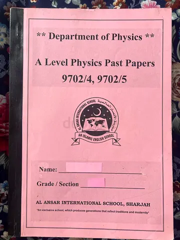 Cambridge International AS  A Level Physics Past Papers Paper 4 and 5