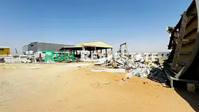 **🏭 High Power 150 kva/ 36000 SQFT Industrial Land With Warehouse For Rent in Emirates Modern Ind