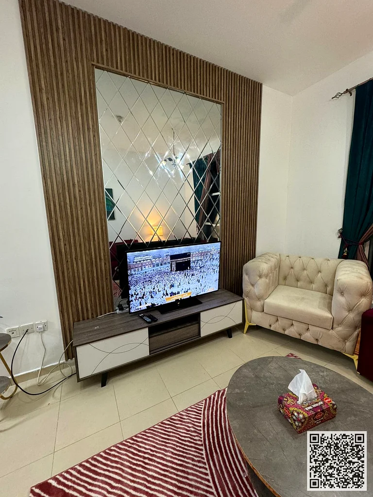 Furnished One-bedroom apartment for monthly rent ✅ in City Towers - Khalifa Street - Ajman, elegant furnishings ✅ All bills included with parking63838333426691112