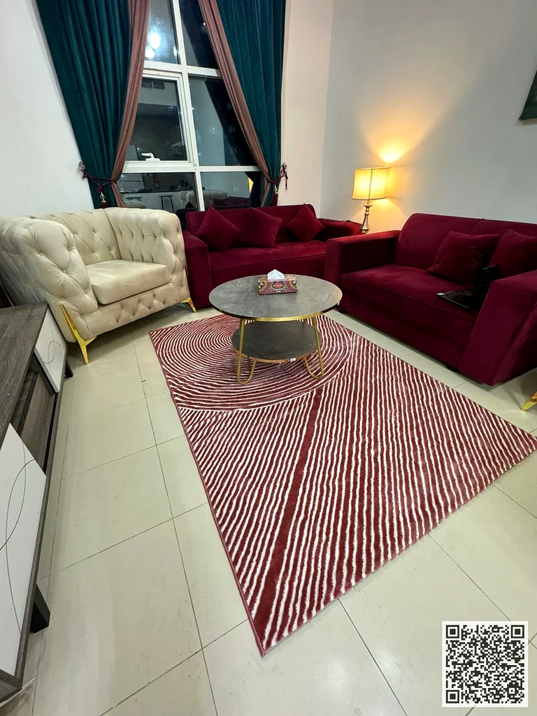 Furnished One-bedroom apartment for monthly rent ✅ in City Towers - Khalifa Street - Ajman, elegant furnishings ✅ All bills included with parking63838333426691114