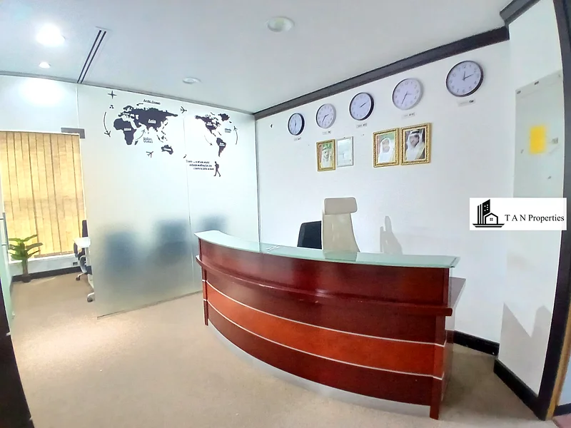 Fully Fitted Office | 1140 Sq. Ft. | Near Metro | DEWA & Chiller Free63681015801219111