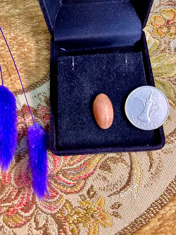 Pink Coral “Angel Skin” Gemstone rare polished cabochon pendant ring Gulabi moonga المرجان الوردي