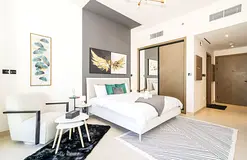 5000 for month of fully furnished studio with balcony Burj Khalifa View from POOL